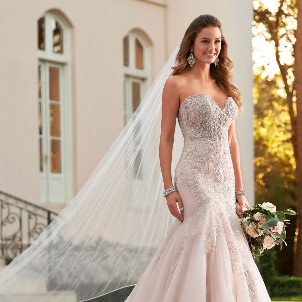 Stella York NEW Wedding Dress with Sheer Bodice 6541